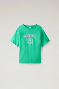 Woolrich T-shirt Ivy Girocollo In Puro Cotone - Donna - Verde 13 Woolrich T-shirt Ivy Girocollo In Puro Cotone - Donna - Verde -Offerta Economica Vestiario CFWWTE0080FRUT3333 600 4