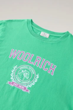 Woolrich T-shirt Ivy Girocollo In Puro Cotone - Donna - Verde 14 Woolrich T-shirt Ivy Girocollo In Puro Cotone - Donna - Verde -Offerta Economica Vestiario CFWWTE0080FRUT3333 600 5