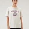 Woolrich T-shirt Ivy Girocollo In Puro Cotone - Donna - Bianco -Offerta Economica Vestiario CFWWTE0080FRUT3333 8743