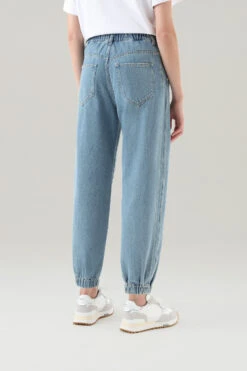 Woolrich Jeans Jogger In Puro Cotone - Donna - Blu -Offerta Economica Vestiario CFWWTR0137FRUT3336 326 2