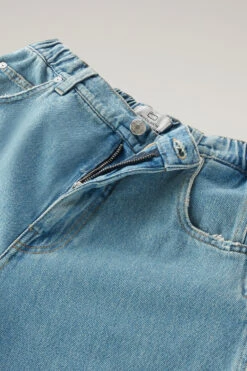 Woolrich Jeans Jogger In Puro Cotone - Donna - Blu -Offerta Economica Vestiario CFWWTR0137FRUT3336 326 4