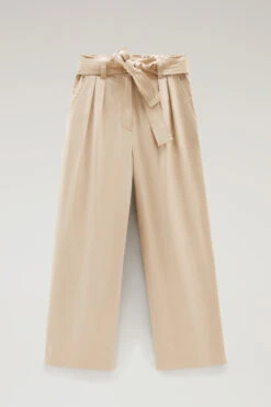 Woolrich Pantaloni Dritti In Popeline Di Puro Cotone - Donna - Beige 11 Woolrich Pantaloni Dritti In Popeline Di Puro Cotone - Donna - Beige -Offerta Economica Vestiario CFWWTR0140FRUT3027 8925 3
