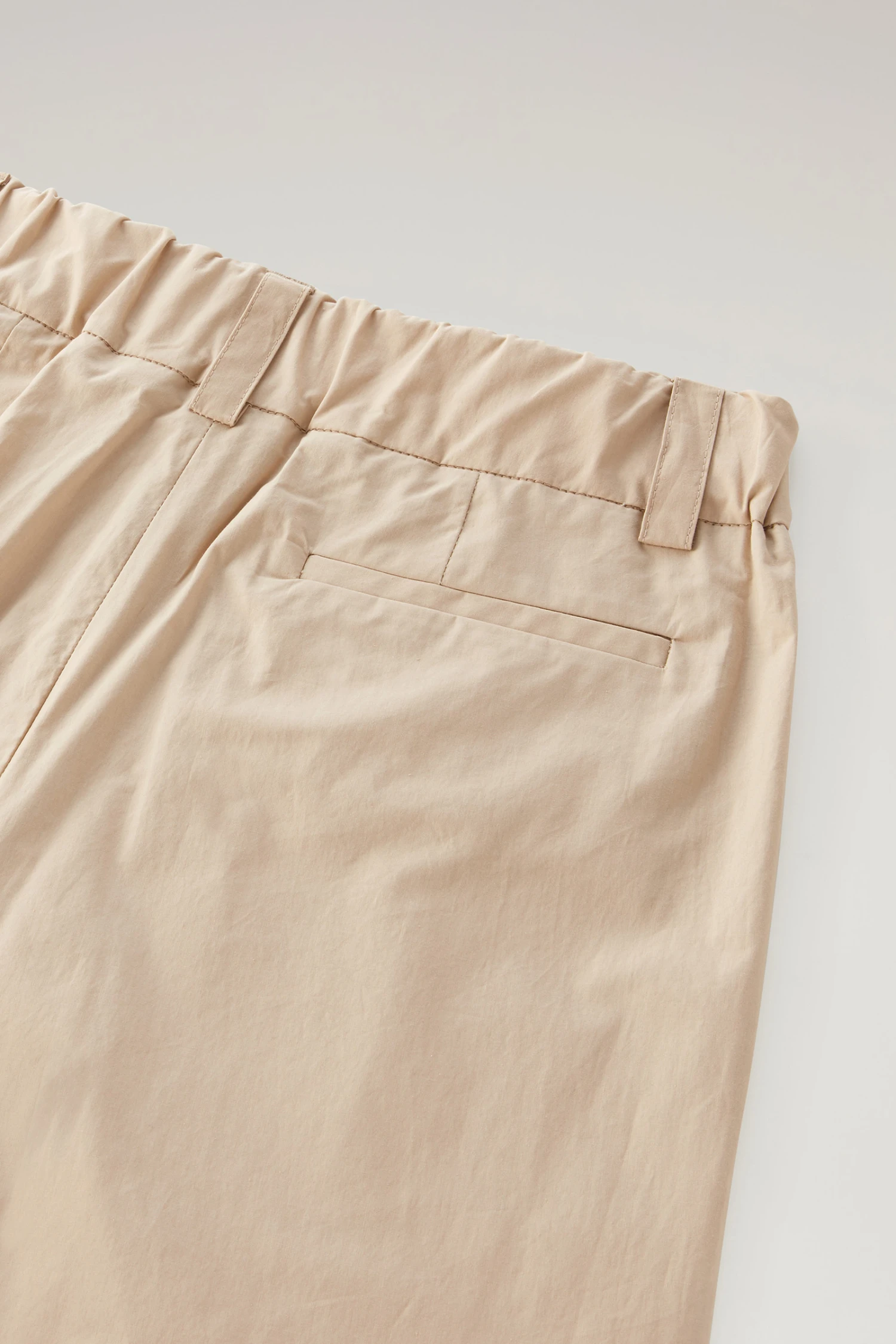 Woolrich Pantaloni Dritti In Popeline Di Puro Cotone - Donna - Beige 8 Woolrich Pantaloni Dritti In Popeline Di Puro Cotone - Donna - Beige - immagine 6