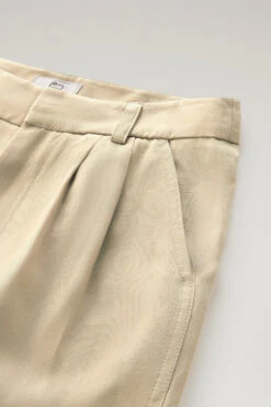 Woolrich Pantaloni In Misto Lino Con Cintura In Tessuto - Donna - Beige 14 Woolrich Pantaloni In Misto Lino Con Cintura In Tessuto - Donna - Beige -Offerta Economica Vestiario CFWWTR0151FRUT3043 8925 5