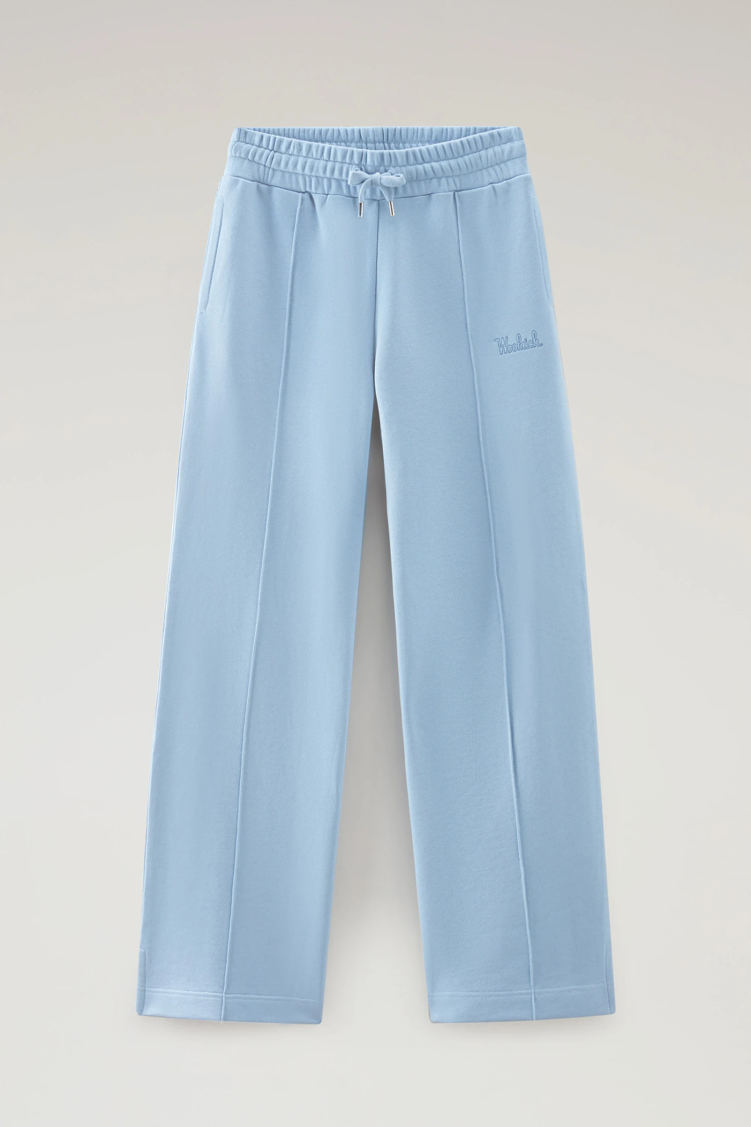 Woolrich Pantaloni Sportivi In Puro Cotone A Gamba Ampia - Donna - Blu 6 Woolrich Pantaloni Sportivi In Puro Cotone A Gamba Ampia - Donna - Blu - immagine 4