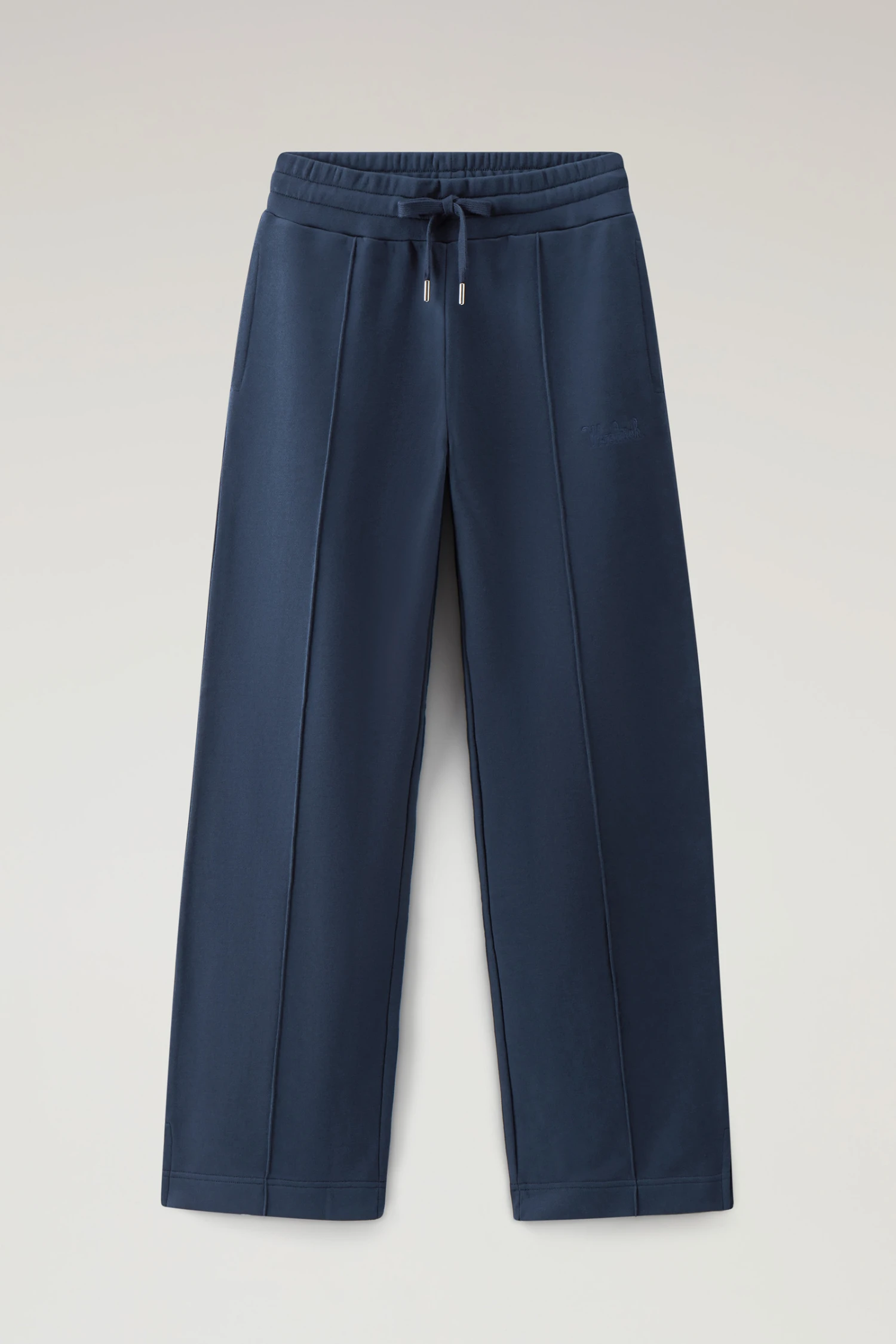 Woolrich Pantaloni Sportivi In Puro Cotone A Gamba Ampia - Donna - Blu 6 Woolrich Pantaloni Sportivi In Puro Cotone A Gamba Ampia - Donna - Blu - immagine 4