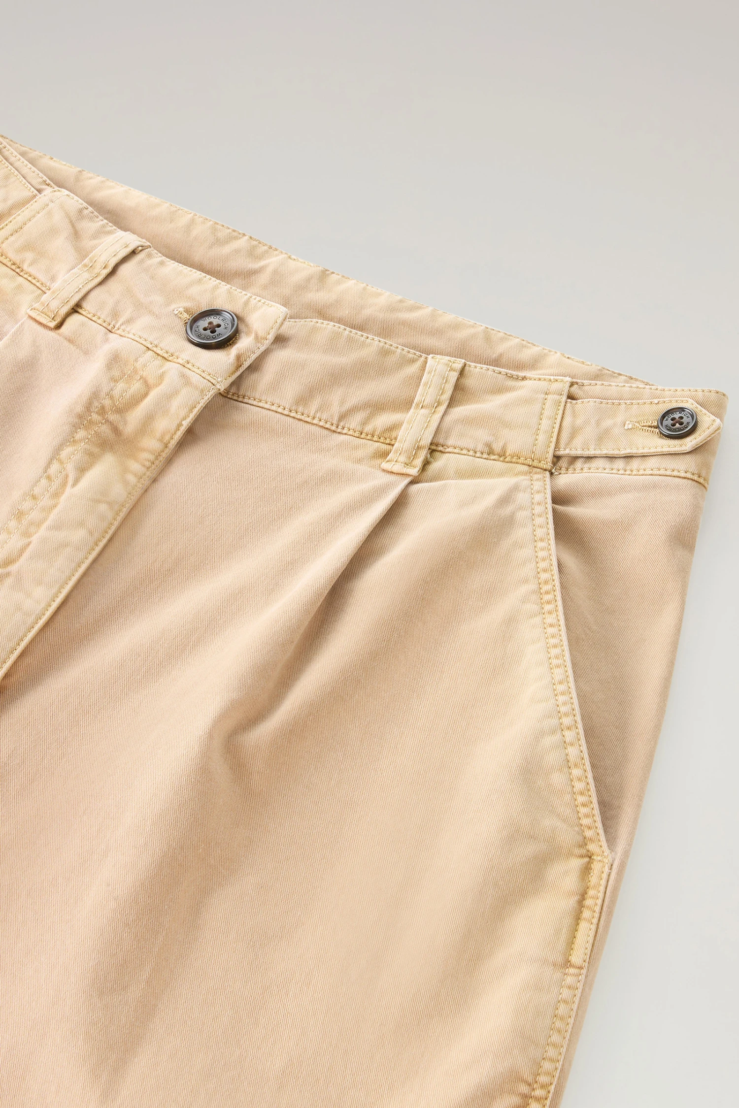 Woolrich Pantaloni Chino Tinti In Capo In Twill Di Cotone Elasticizzato - Donna - Marrone 8 Woolrich Pantaloni Chino Tinti In Capo In Twill Di Cotone Elasticizzato - Donna - Marrone - immagine 6