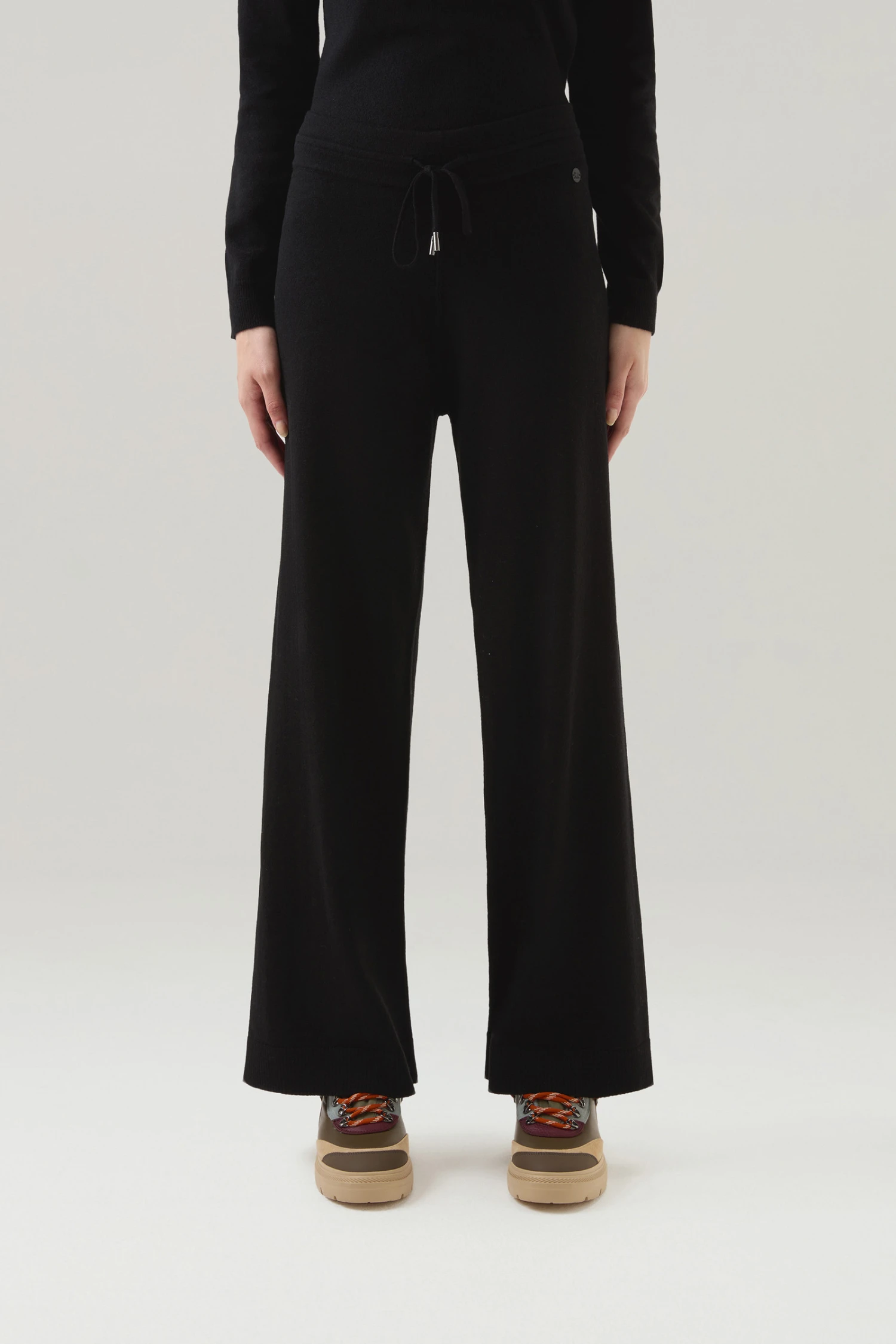 Woolrich Pantaloni Sportivi In Misto Lana E Cashmere - Donna - Nero 3 Woolrich Pantaloni Sportivi In Misto Lana E Cashmere - Donna - Nero