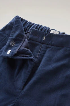 Woolrich Pantaloni In Velluto A Costine - Donna - Blu -Offerta Economica Vestiario CFWWTR0160FRUT3503 3989 4