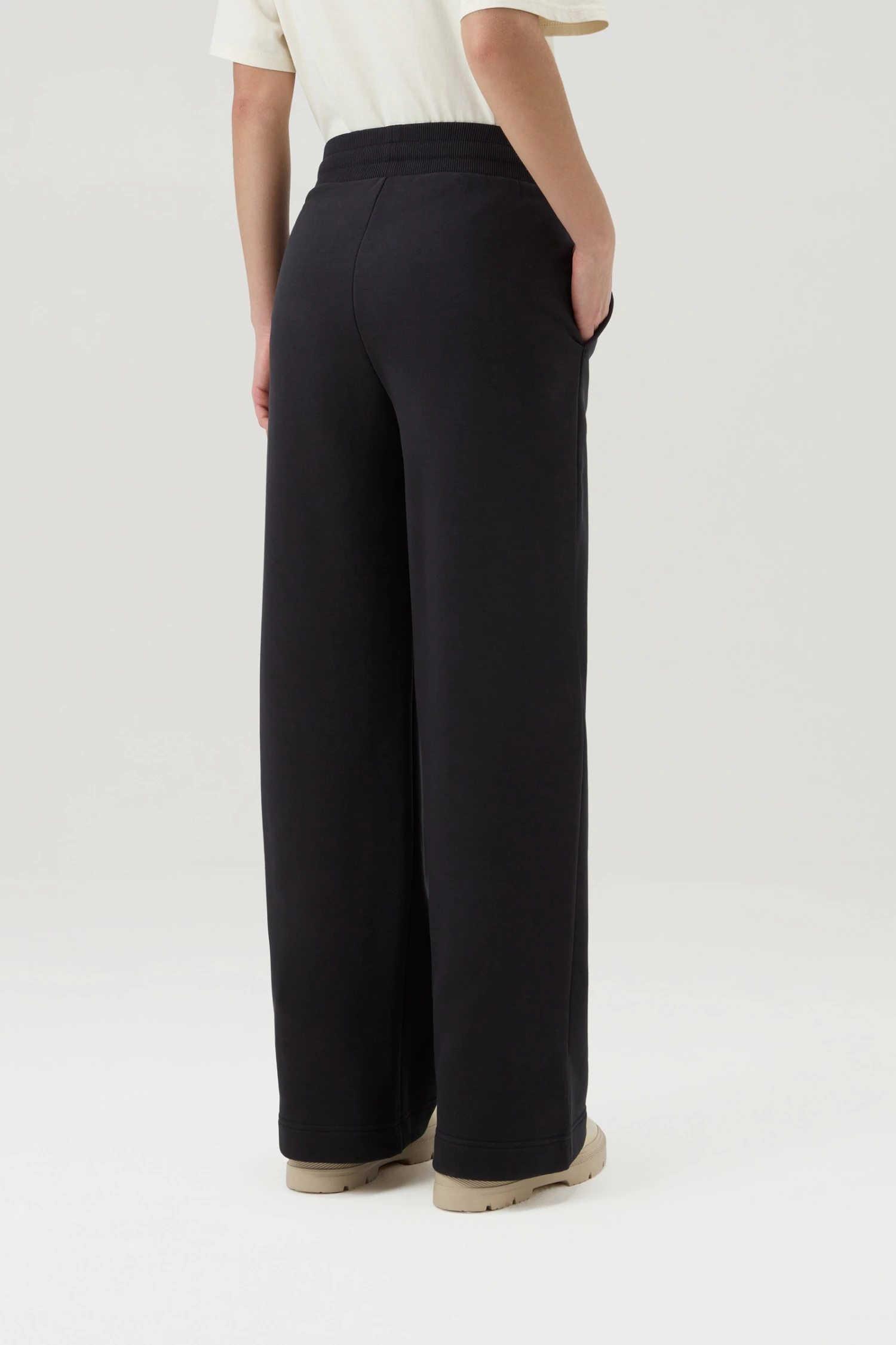 Woolrich Pantaloni Sportivi In Misto Cotone - Donna - Nero 5 Woolrich Pantaloni Sportivi In Misto Cotone - Donna - Nero - immagine 3