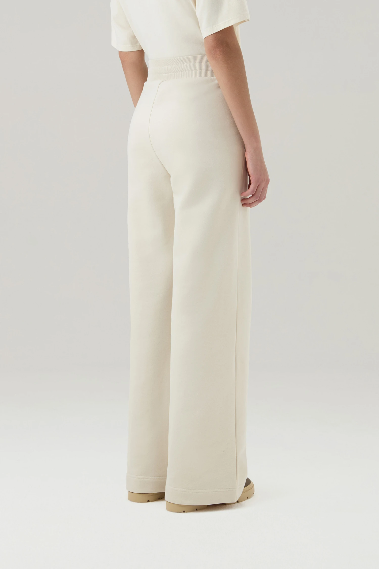 Woolrich Pantaloni Sportivi In Misto Cotone - Donna - Bianco 5 Woolrich Pantaloni Sportivi In Misto Cotone - Donna - Bianco - immagine 3