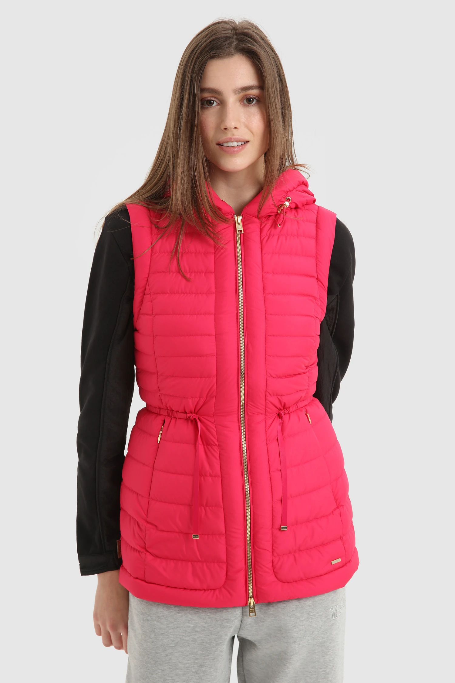 Woolrich Gilet Hibiscus Imbottito Con Cappuccio - Donna - Rosa 3 Woolrich Gilet Hibiscus Imbottito Con Cappuccio - Donna - Rosa