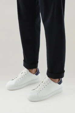 Sneakers Classic Court In Morbida Pelle Con Dettagli A Contrasto - Uomo - Bianco 13 Sneakers Classic Court In Morbida Pelle Con Dettagli A Contrasto - Uomo - Bianco -Offerta Economica Vestiario CMWFFO1001MRUWF200 W2010 5