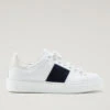 Sneakers Classic Court In Morbida Pelle Con Banda In Pelle Scamosciata - Uomo - Bianco -Offerta Economica Vestiario CMWFFO1002MRUWF086 W2030