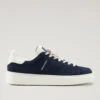 Sneakers Classic Court In Pelle Scamosciata Con Dettagli A Contrasto - Uomo - Blu -Offerta Economica Vestiario CMWFFO1002MRUWF201 W2040