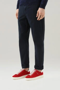 Sneakers Classic Court In Pelle Scamosciata Con Dettagli A Contrasto - Uomo - Rosso -Offerta Economica Vestiario CMWFFO1002MRUWF201 W2550 5