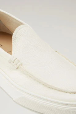 Mocassini Slip On In Pelle - Uomo - Blu -Offerta Economica Vestiario CMWFFO1010MRUWF202 W1010 4