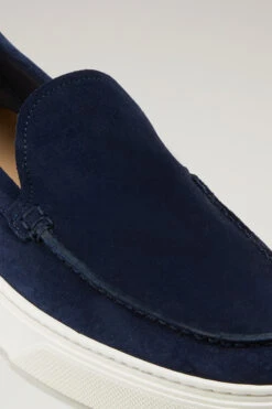 Mocassini Slip-on In Pelle Scamosciata - Uomo - Bianco -Offerta Economica Vestiario CMWFFO1010MRUWF209 W1200 4