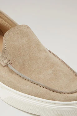 Mocassini Slip-on In Pelle Scamosciata - Uomo - Beige 12 Mocassini Slip-on In Pelle Scamosciata - Uomo - Beige -Offerta Economica Vestiario CMWFFO1010MRUWF209 W1210 4