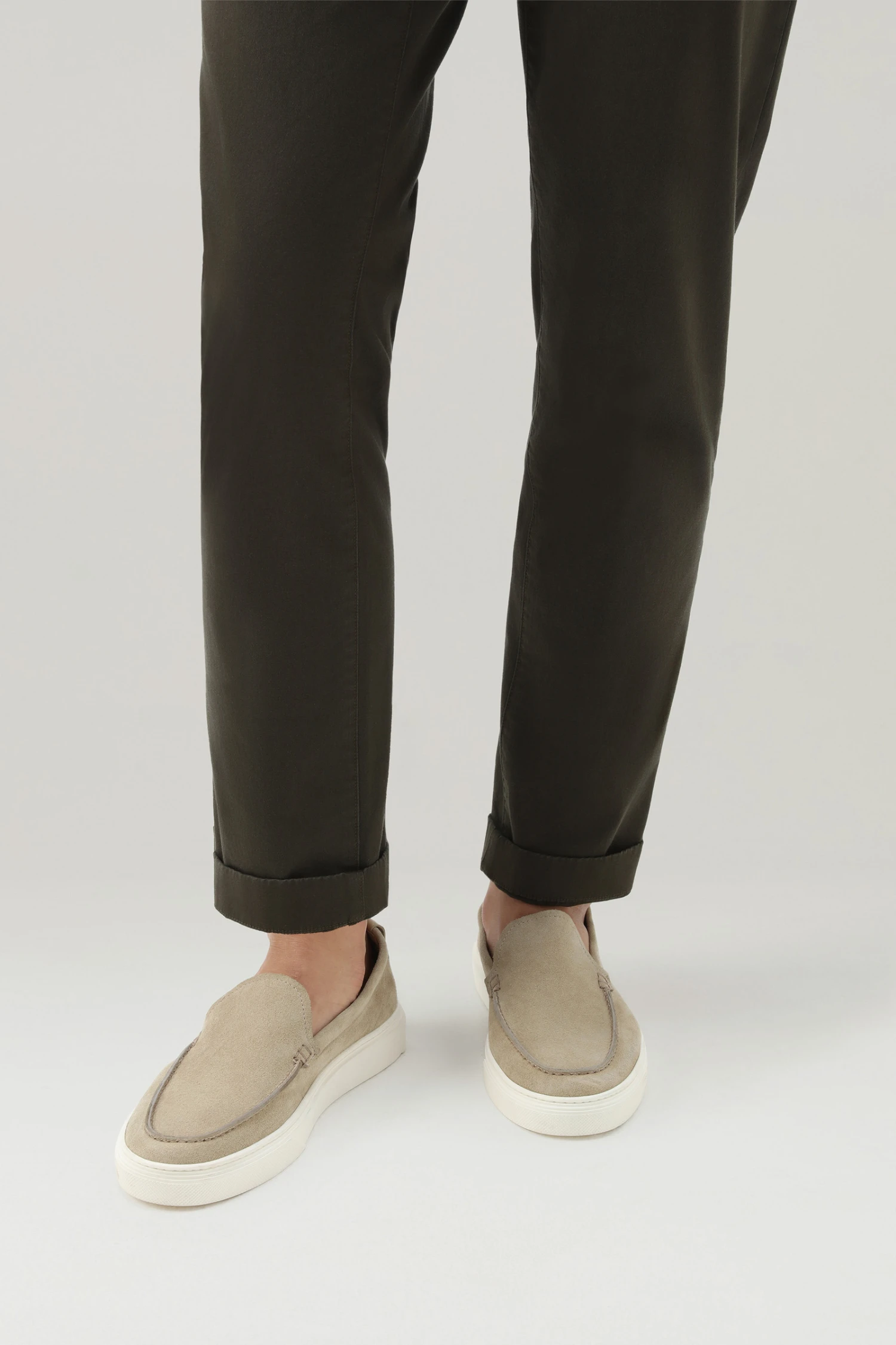 Mocassini Slip-on In Pelle Scamosciata - Uomo - Beige 8 Mocassini Slip-on In Pelle Scamosciata - Uomo - Beige - immagine 6