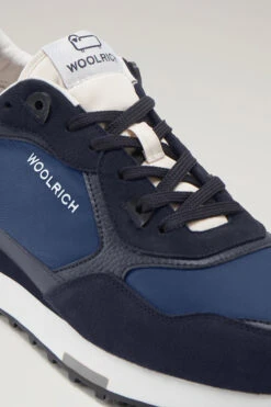 Sneakers Retro In Pelle Con Dettagli In Nylon - Uomo - Bianco 12 Sneakers Retro In Pelle Con Dettagli In Nylon - Uomo - Bianco -Offerta Economica Vestiario CMWFFO1030MRUWF213 W2250 4