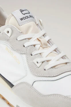 Sneakers Retro In Pelle Con Dettagli In Nylon - Uomo - Bianco 12 Sneakers Retro In Pelle Con Dettagli In Nylon - Uomo - Bianco -Offerta Economica Vestiario CMWFFO1030MRUWF213 W2260 4