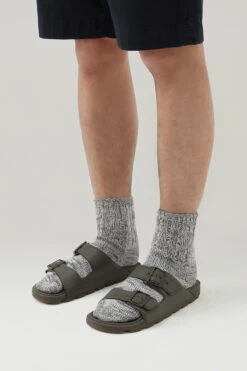 Sandali In Pelle Vegana Con Doppia Fibbia - Uomo - Verde -Offerta Economica Vestiario CMWFFO1050MRUWF217 W1320 5