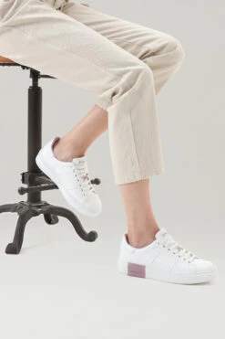 Sneakers Classic Court In Morbida Pelle Con Fodera A Contrasto - Donna - Rosa -Offerta Economica Vestiario CMWFFO1501FRUWF218 W2320 5