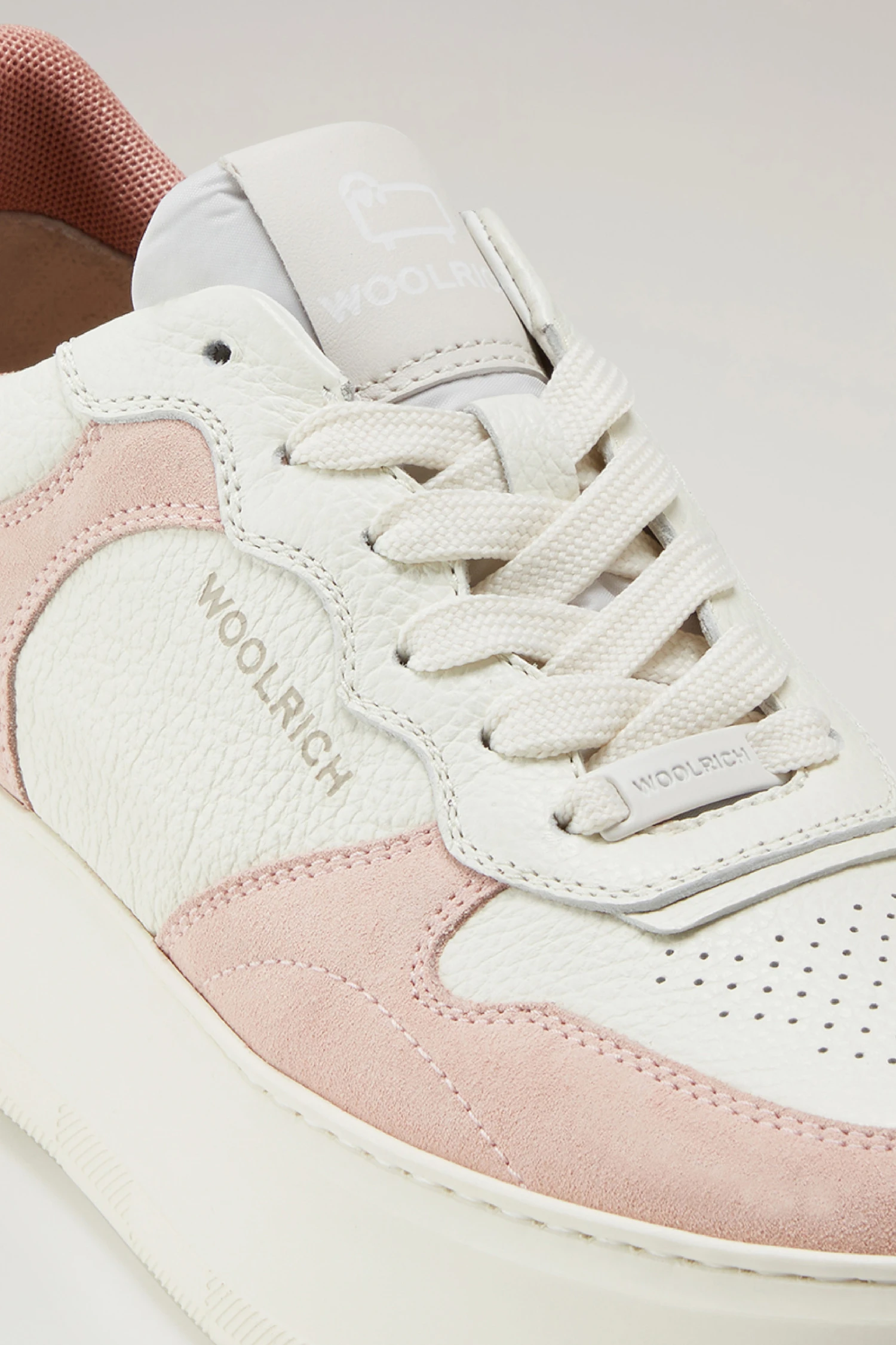 Sneakers Chunky Court In Morbida Pelle Con Inserti In Pelle Scamosciata - Donna - Rosa 7 Sneakers Chunky Court In Morbida Pelle Con Inserti In Pelle Scamosciata - Donna - Rosa - immagine 5