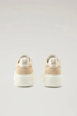 Sneakers Chunky Court In Pelle Scamosciata - Donna - Beige -Offerta Economica Vestiario CMWFFO2511FRUWF237 F2290 2