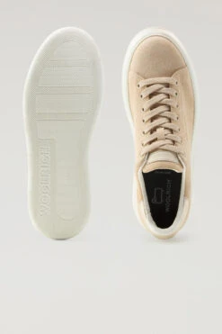 Sneakers Chunky Court In Pelle Scamosciata - Donna - Beige -Offerta Economica Vestiario CMWFFO2511FRUWF237 F2290 3